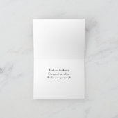 Minimale Deco Witte Trouw Trouwkaart Bedankkaart (Binnen)