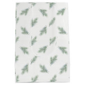 Minimale dennenboom zakelijke kerstpatroon medium cadeauzakje (Achterkant)