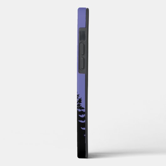 Minimale dennenboomsilhouet Cas Case-Mate iPhone Case (Achterkant / Links)