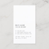 Minimale Designer Scribble Logo in Roos Gold Visitekaartje (Achterkant)