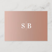 Minimale details over het huwelijk in de vorm van informatiekaartje (Achterkant)