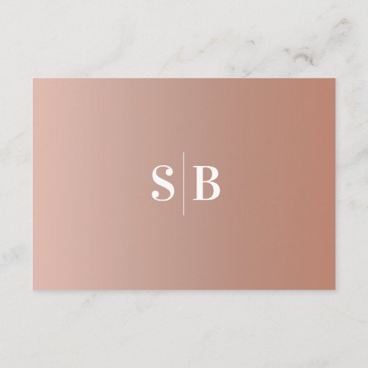 Minimale details over het huwelijk in de vorm van informatiekaartje (Achterkant)