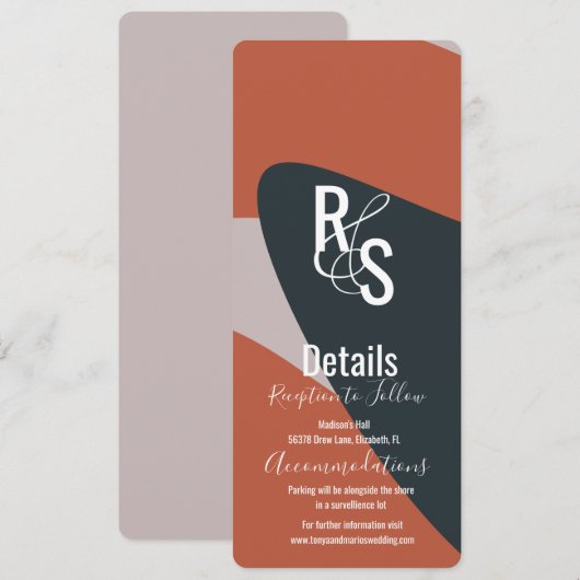 Minimale details van de biologische terracotta Blu Kaart (Voorkant / Achterkant)