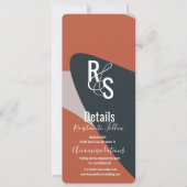 Minimale details van de biologische terracotta Blu Kaart (Voorkant)