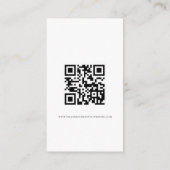 Minimale details van het Elegant Script QR Code We Informatiekaartje (Achterkant)