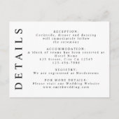 Minimale details zwart-wit invoegen briefkaart (Voorkant)