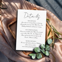 Minimale details zwart-witbruiloft