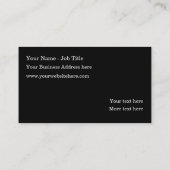 Minimale dienstverlening op zee visitekaartje (Achterkant)