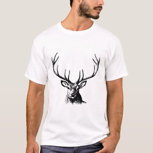 Minimale dieper-tekening T-shirt (Voorkant)