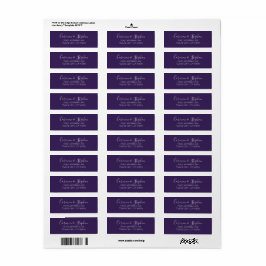 Minimale diepste Paarse eenzijdige tulpweddenschap Etiket