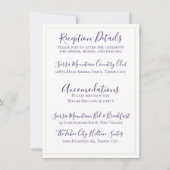 Minimale diepste Paarse eenzijdige tulpweddenschap Kaart (Voorkant)