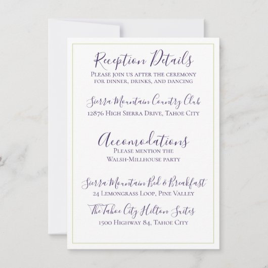 Minimale diepste Paarse eenzijdige tulpweddenschap Kaart (Voorkant)