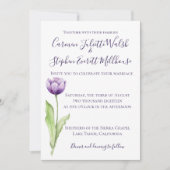 Minimale diepste Paarse eenzijdige tulpweddenschap Kaart (Voorkant)