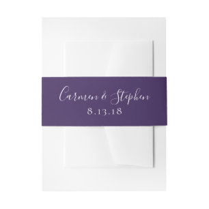 Minimale diepste Paarse eenzijdige tulpweddenschap Uitnodigingen Wikkel