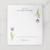Minimale diepste Paarse Tulp Weddenschappen Plaatskaartje (Buitenkant ongevouwen)