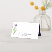 Minimale diepste Paarse Tulp Weddenschappen Plaatskaartje (Achterkant)