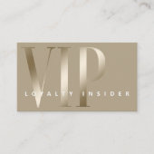 Minimale diepte- en luxe goudIP Klantenkaartje (Voorkant)