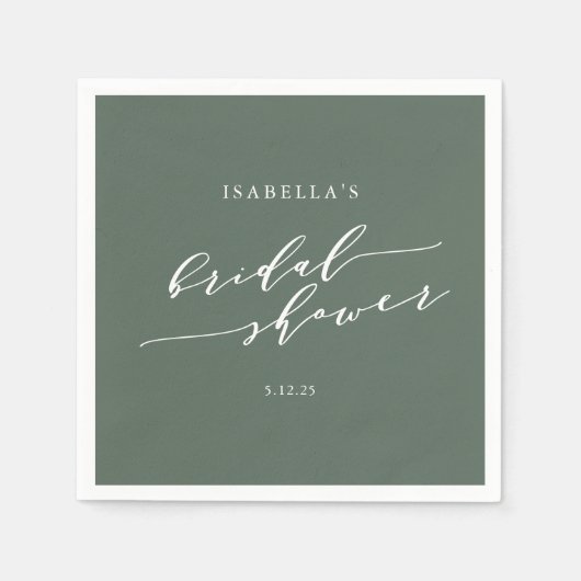 Minimale diepte van aangepast script, donkergrijze servet (Voorkant)