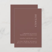 Minimale diepvriezer Roos bruiloft - Omsluiting Kaart (Voorkant / Achterkant)