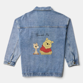 Minimale dierlijke denim jas jacket