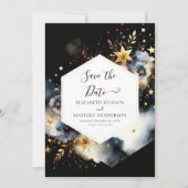 Minimale digitale hemelse bruiloft save the date (Voorkant)