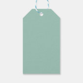 Minimale Dinosaur Birthday Party Dank u Cadeaulabel (Achterkant)