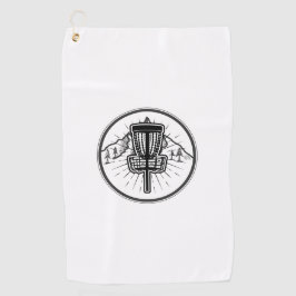 Minimale Discgolf Print Dischanddoek Golfhanddoek