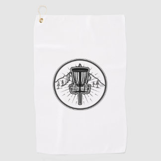 Minimale Discgolf Print Dischanddoek Golfhanddoek