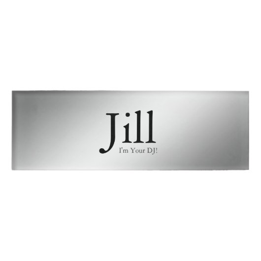 Minimale DJ Naambadge (Voorkant)