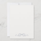 Minimale Donkerblauwe Coquette Strik Koppel Bruilo Kaart (Achterkant)