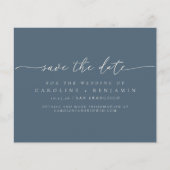 Minimale donkerblauwe tekenweduwnaar voor budget b (Voorkant)