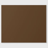 Minimale donkerbruine, stevige kleurenkerst cadeaupapier (Vlak)