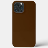 Minimale donkerbruine, stevige kleurenkerst Case-Mate iPhone case (Achterkant)
