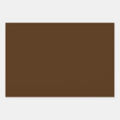 Minimale donkerbruine, stevige kleurenkerst inpakpapier vel (Voorkant 2)