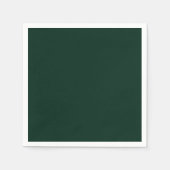 Minimale, donkerdengroene vaste elegant servet (Voorkant)