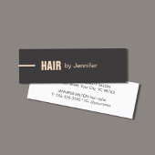 Minimale, donkere Roos haarlijst Mini Visitekaartje