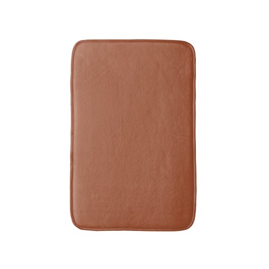 Minimale, donkere terracotta vaste, moderne chic badmat (Voorkant Verticaal)
