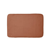 Minimale, donkere terracotta vaste, moderne chic badmat (Voorkant)