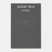 Minimale donkergrijs post-it® notes (Voorkant)