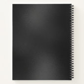 Minimale donkergrijze iriserende textuur notitieboek (Achterkant)