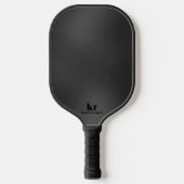 Minimale donkergrijze iriserende textuur pickleball paddle (Voorkant)