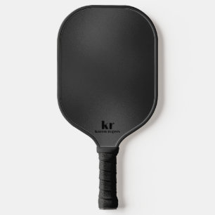 Minimale donkergrijze iriserende textuur pickleball paddle