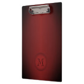 Minimale donkerrode gradiënt zwart-wit klembord (Links)