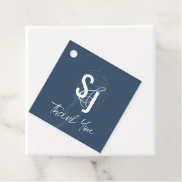 Minimale donkerzeemacht katoenvlinderbloemigen Dan Bedankjes Labels