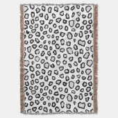 Minimale door sneeuwluipaarden geïnspireerde stipp deken (Voorkant Verticaal)