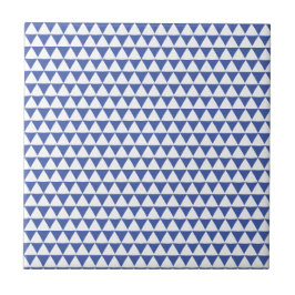 Minimale driehoek geometrisch patroon van Navy Blu Tegeltje