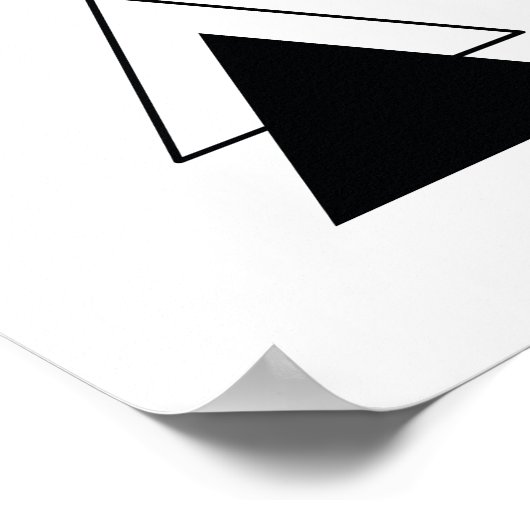 Minimale driehoek poster (Hoek)