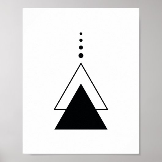 Minimale driehoek poster (Voorkant)