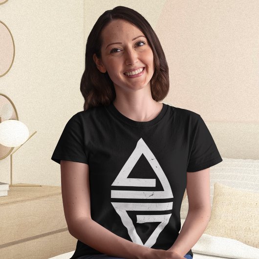 Minimale driehoek t-shirt