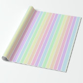 Minimale driekleurige meerkleurige regenboog cadeaupapier (Uitgerold)